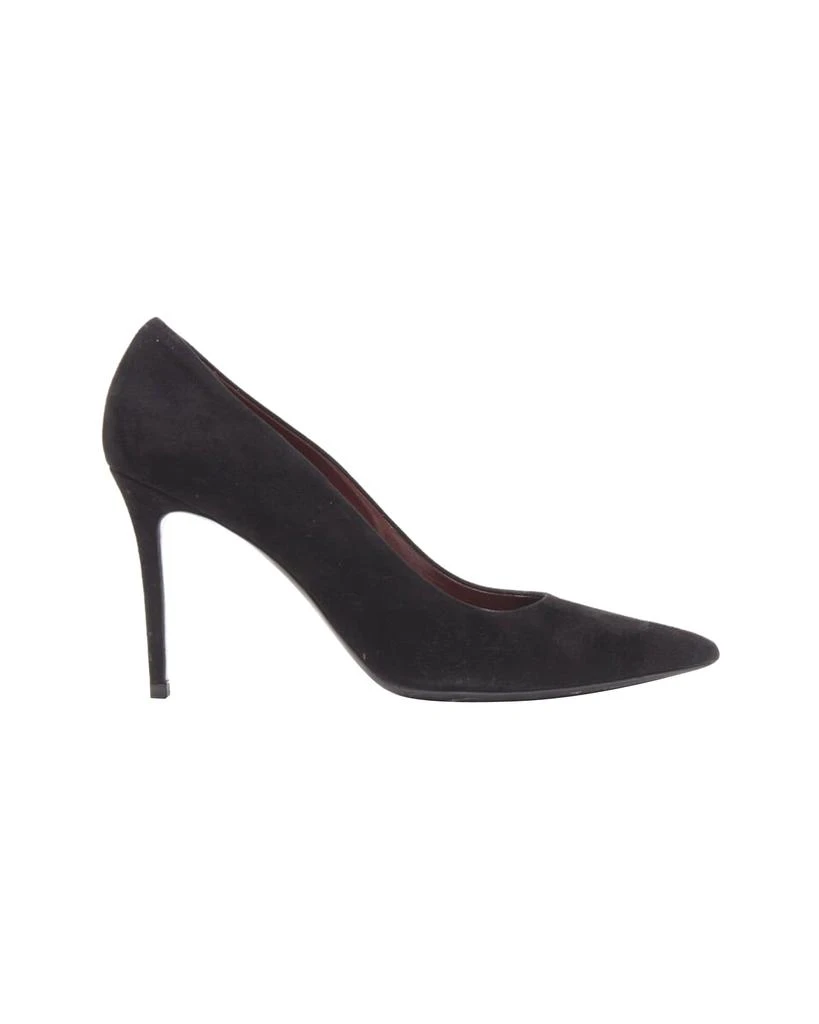 商品[二手商品] Celine|OLD CELINE Phoebe Philo black suede leather point tie pigalle stiletto pump,价格¥2639,第1张图片