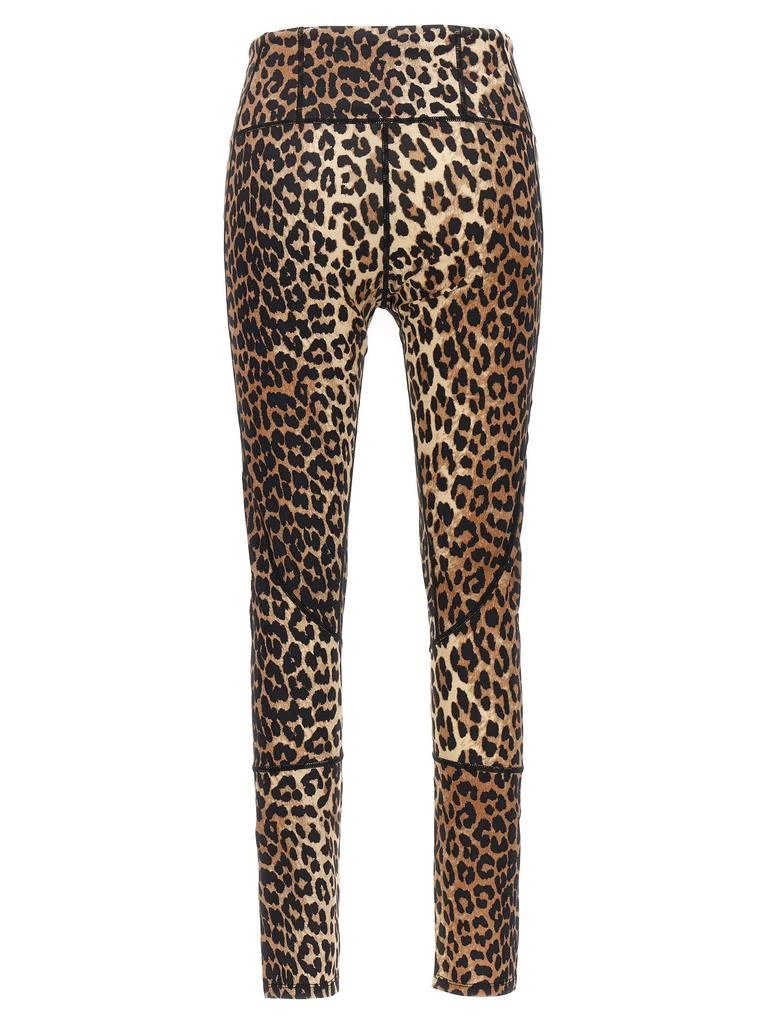 商品Ganni|GANNI Leopard print logo leggings,价格¥1111,第2张图片详细描述