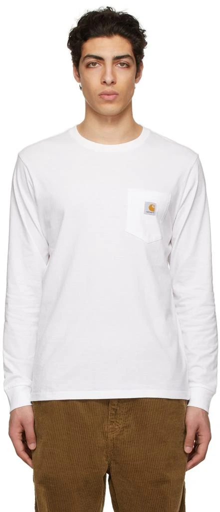 商品Carhartt WIP|White Cotton T-Shirt,价格¥172,第1张图片