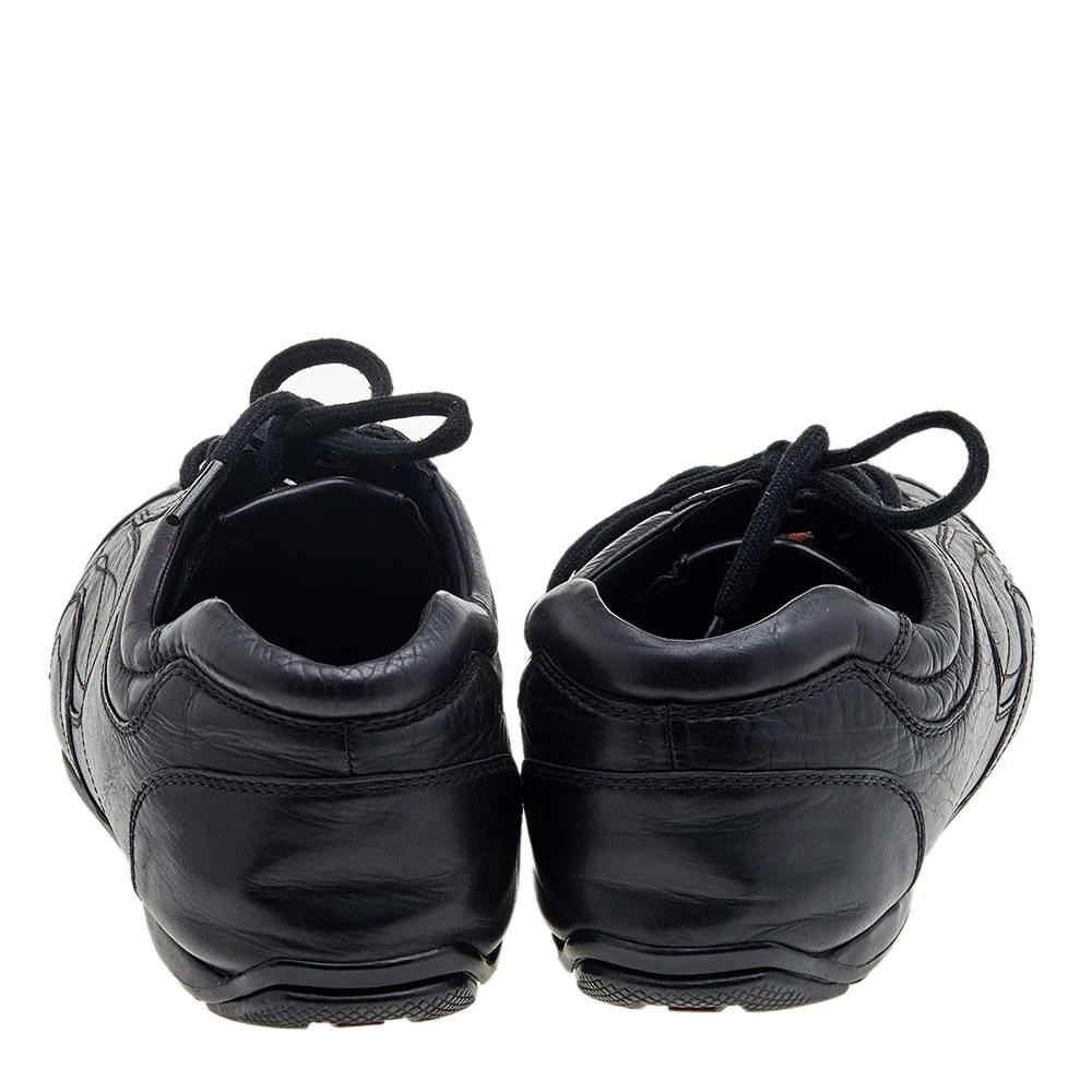 商品[二手商品] Prada|Prada Sport Black Leather Low Top Sneakers Size 43.5,价格¥3065,第5张图片详细描述