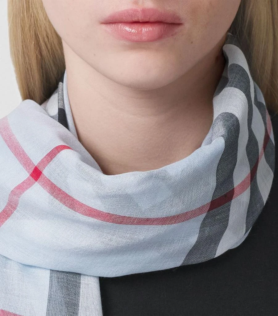 Wool-Silk Check Scarf 商品