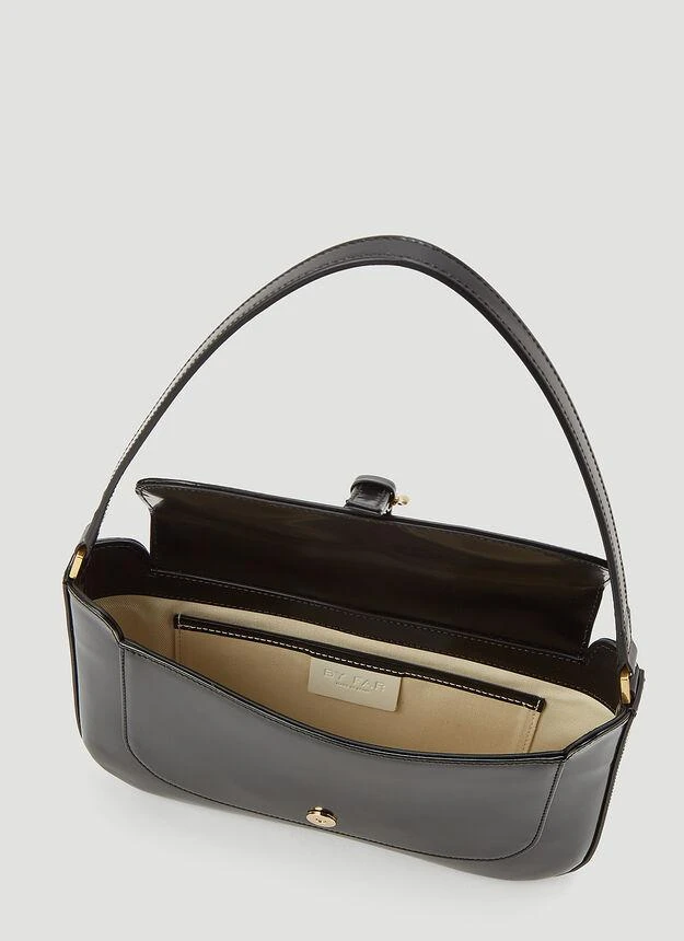 Miranda Semi-Patent Shoulder Bag in Black 商品