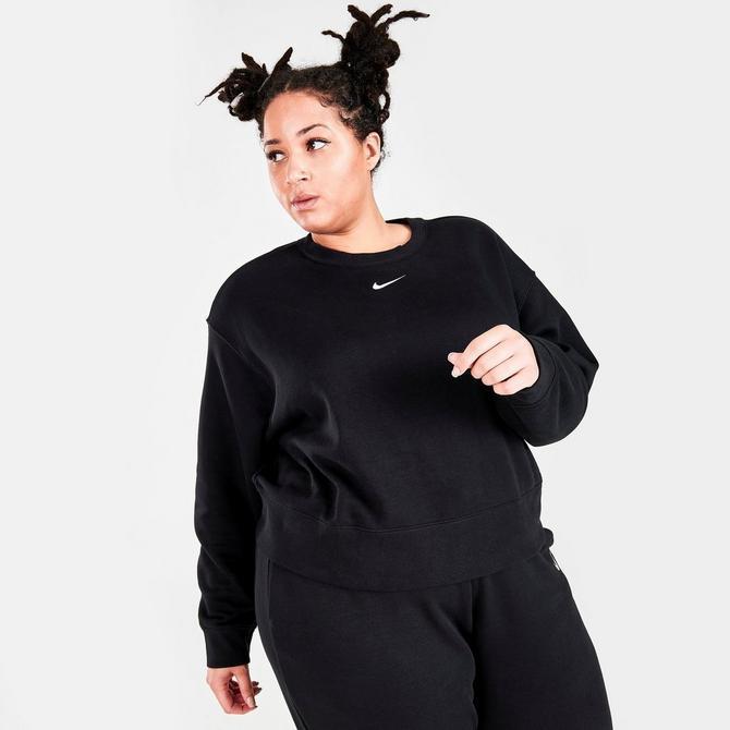 商品NIKE|Women's Nike Sportswear Collection Essentials Fleece Crewneck Sweatshirt (Plus Size),价格¥334,第5张图片详细描述