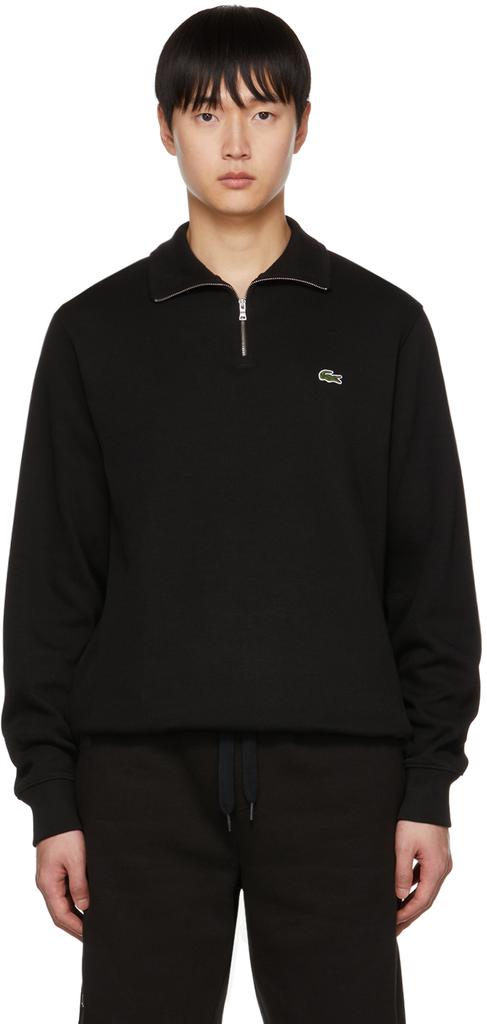 Black Classic Half-Zip Sweater商品第1张图片规格展示
