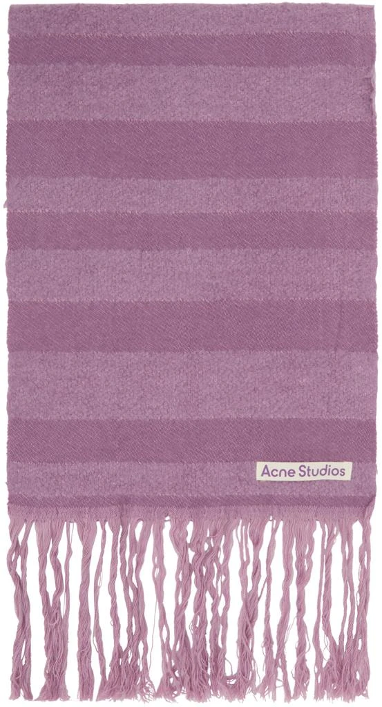 商品Acne Studios|Purple Knit Scarf,价格¥892,第1张图片