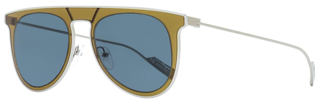 Salvatore Ferragamo Men's Aviator Sunglasses SF209SM 329 Olive Green/Gunmetal 53mm商品第1张图片规格展示