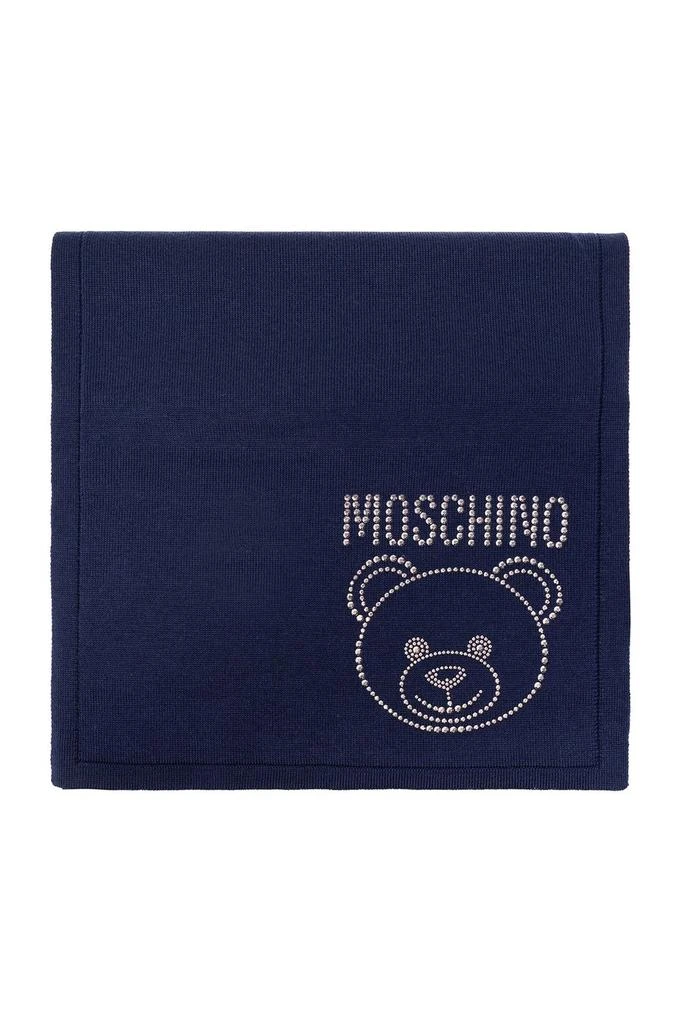 商品Moschino|Moschino Teddy Bear Logo Embellished Scarf,价格¥690,第1张图片