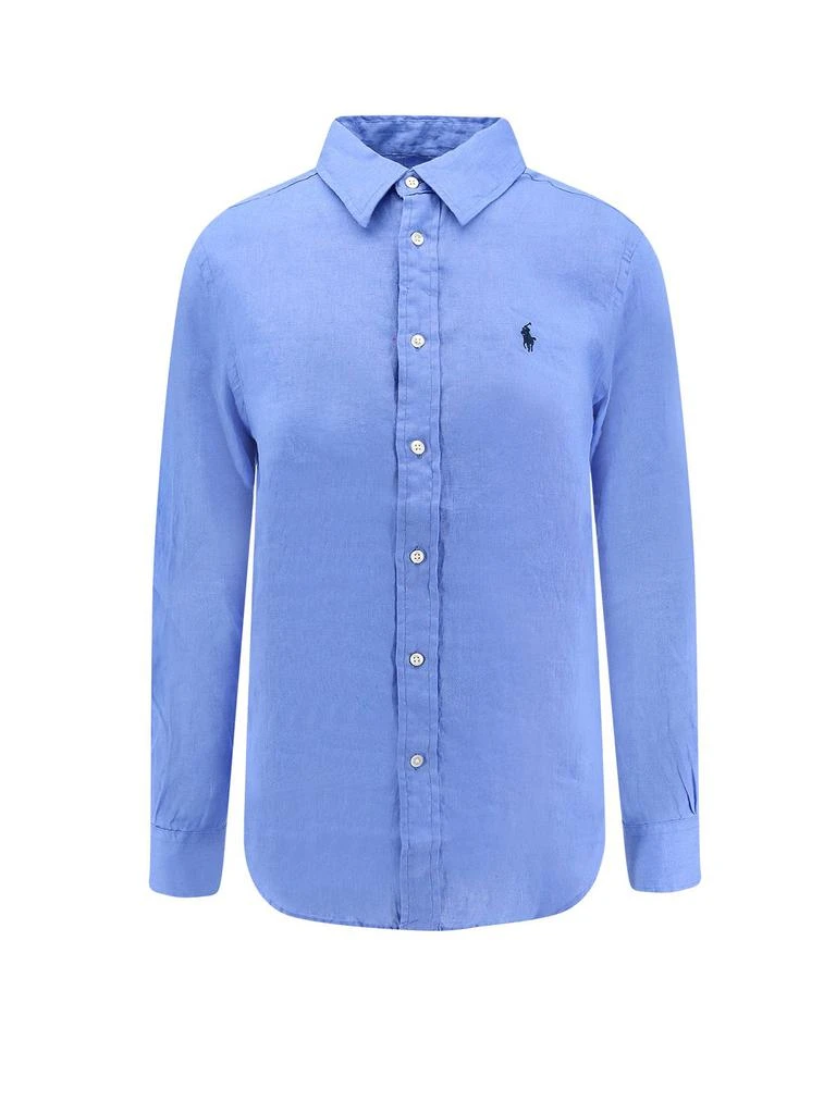 商品Ralph Lauren|Polo Ralph Lauren Logo Embroidered Curved Hem Polo Shirt,价格¥880,第1张图片