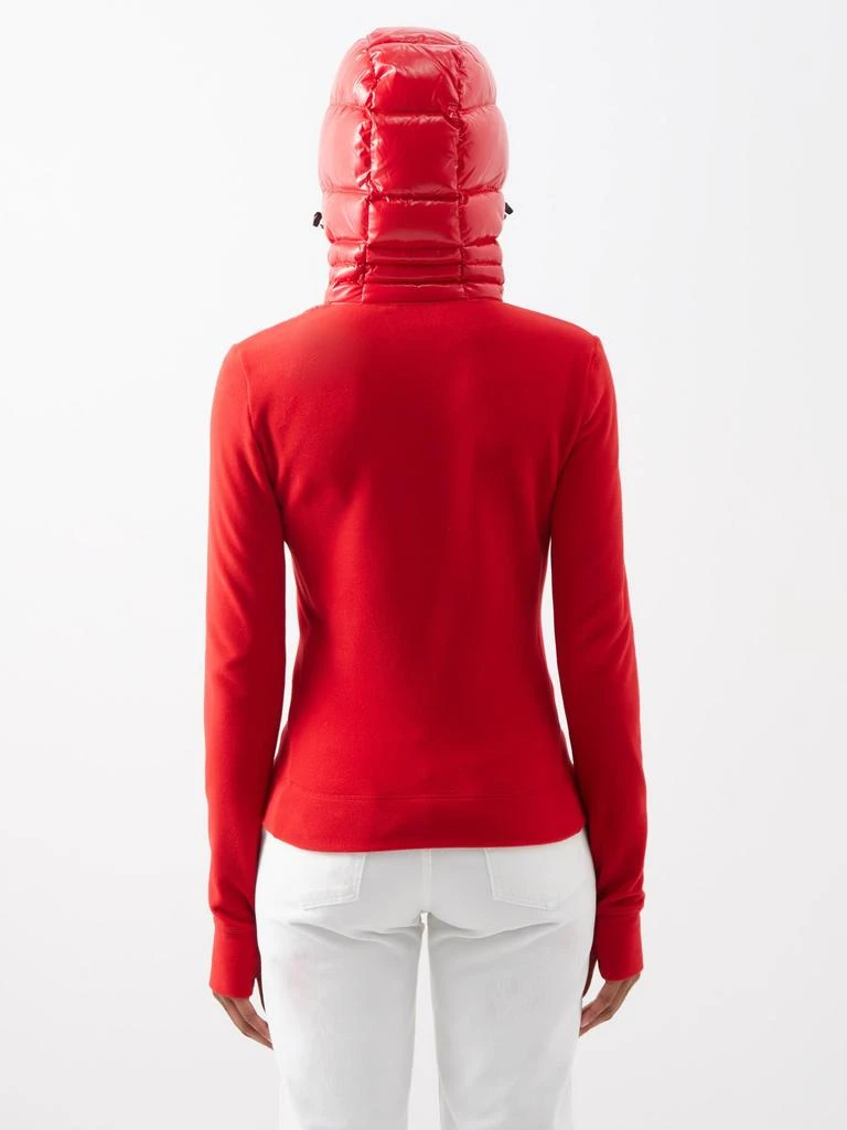 商品Moncler|Hooded quilted nylon and fleece down jacket,价格¥3620,第5张图片详细描述