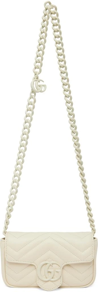 商品Gucci|灰白色 GG Marmont 腰包,价格¥14642,第4张图片详细描述