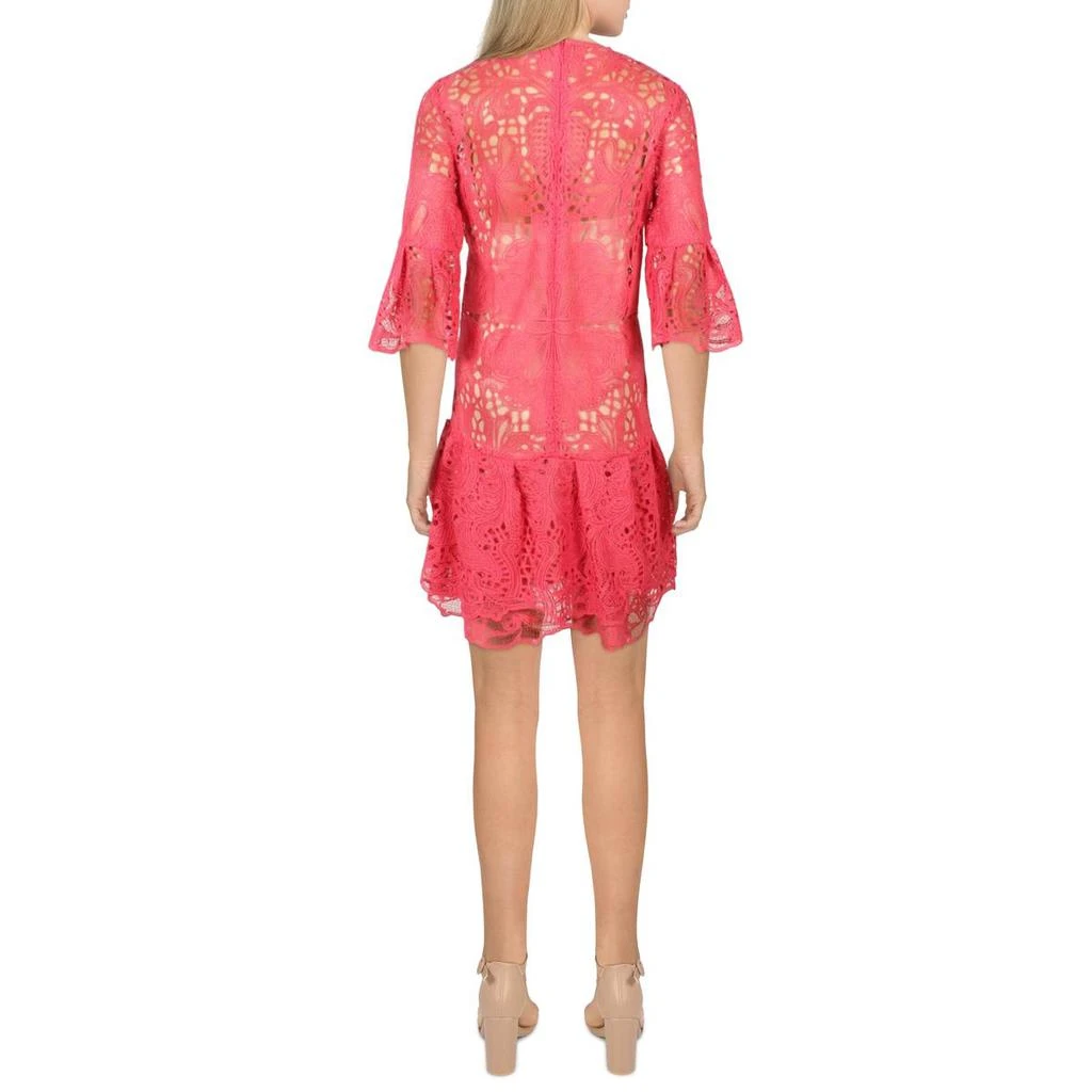 商品Monique Lhuillier|ML Monique Lhuillier Womens Lace Calf Midi Dress,价格¥1080,第2张图片详细描述