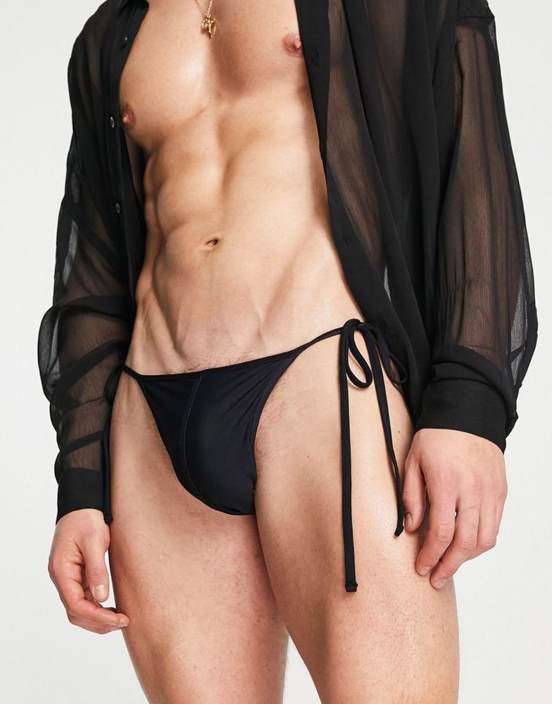 ASOS DESIGN swim brief with tie sides商品第1张图片规格展示