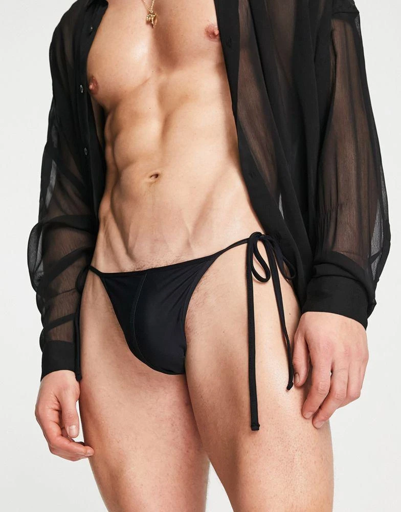 商品ASOS|ASOS DESIGN swim brief with tie sides,价格¥53,第1张图片