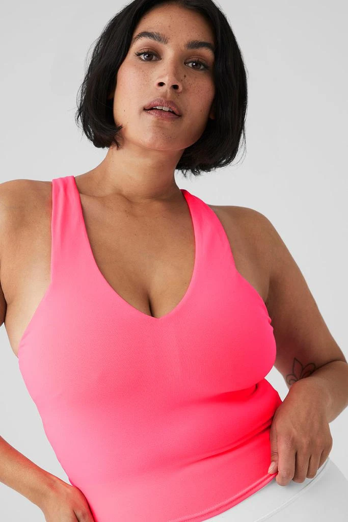 Airbrush Real Bra Tank - Fluorescent Pink Coral 商品