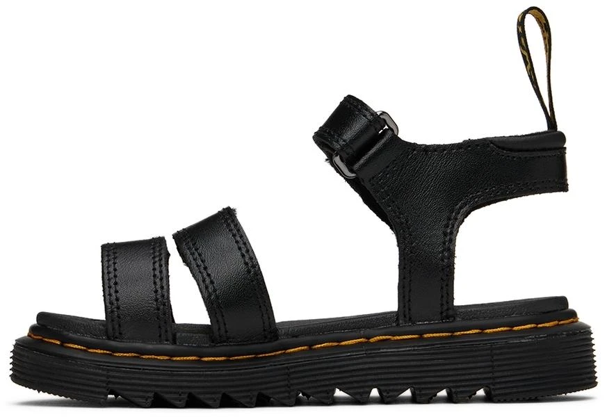 商品Dr. Martens|Kids Black Klaire Big Kids Sandals,价格¥590,第3张图片详细描述