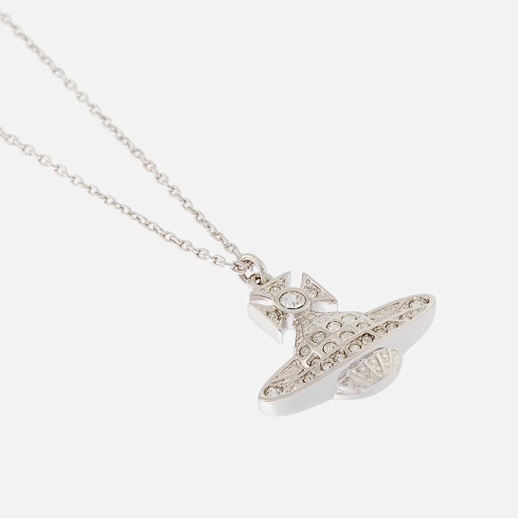 商品Vivienne Westwood|Vivienne Westwood Women's Minnie Bas Relief Pendant - Platinum/Crystal,价格¥1052,第3张图片详细描述