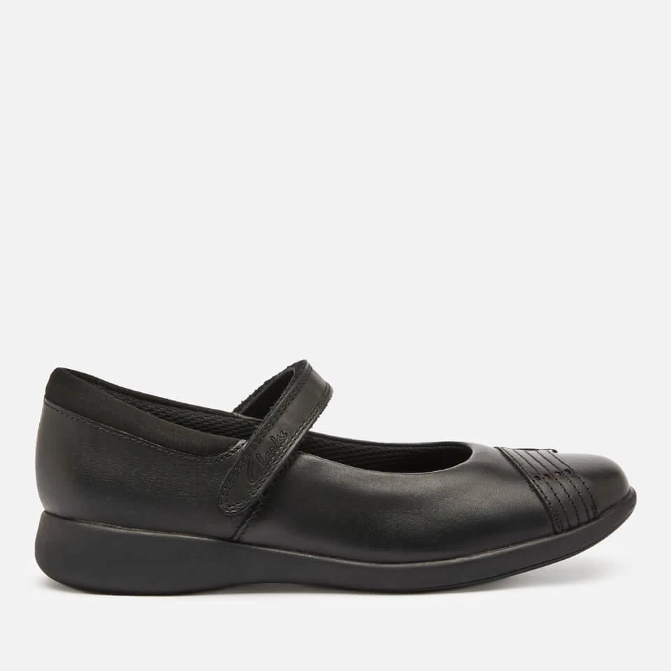 商品Clarks|CLARKS ETCH BEAM KIDS' SCHOOL SHOES - BLACK LEATHER,价格¥90,第1张图片