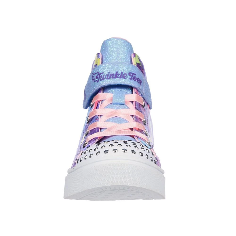 商品SKECHERS|Little Girls Twinkle Toes- Twinkle Sparks - Unicorn Daydream Stay-Put Light-Up Casual Sneakers from Finish Line,价格¥225,第4张图片详细描述