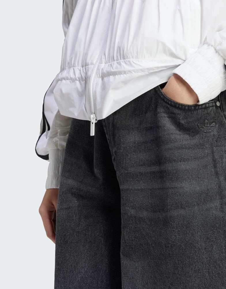 Adidas adidas Originals Adilenium Season 3 side zip jeans in dark