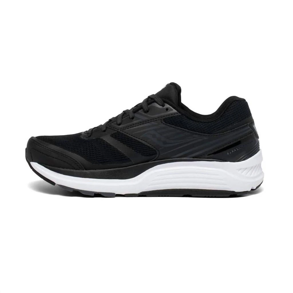 商品Saucony|Men's Echelon 8 Running Shoes - Medium Width In Black/white,价格¥771,第3张图片详细描述