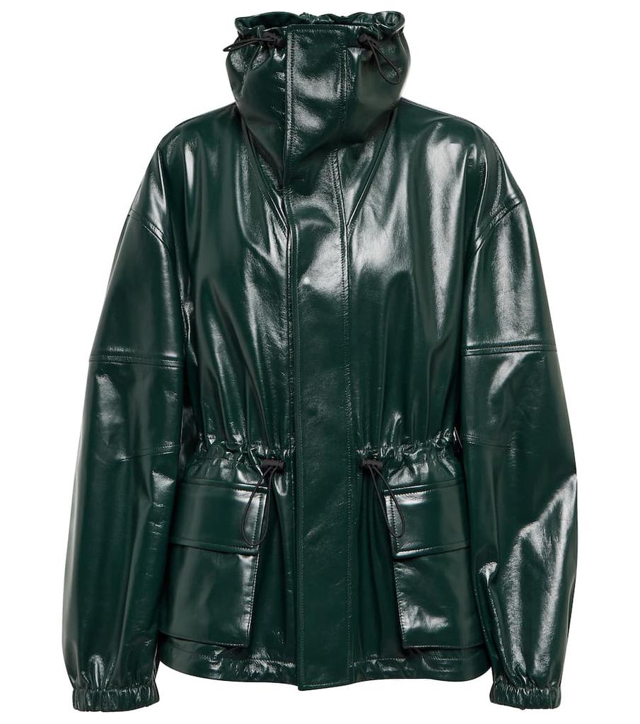 Hooded leather jacket商品第1张图片规格展示
