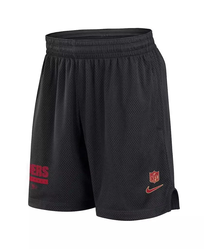 商品NIKE|Men's Black San Francisco 49ers 2024 Sideline Performance Mesh Shorts,价格¥359,第3张图片详细描述