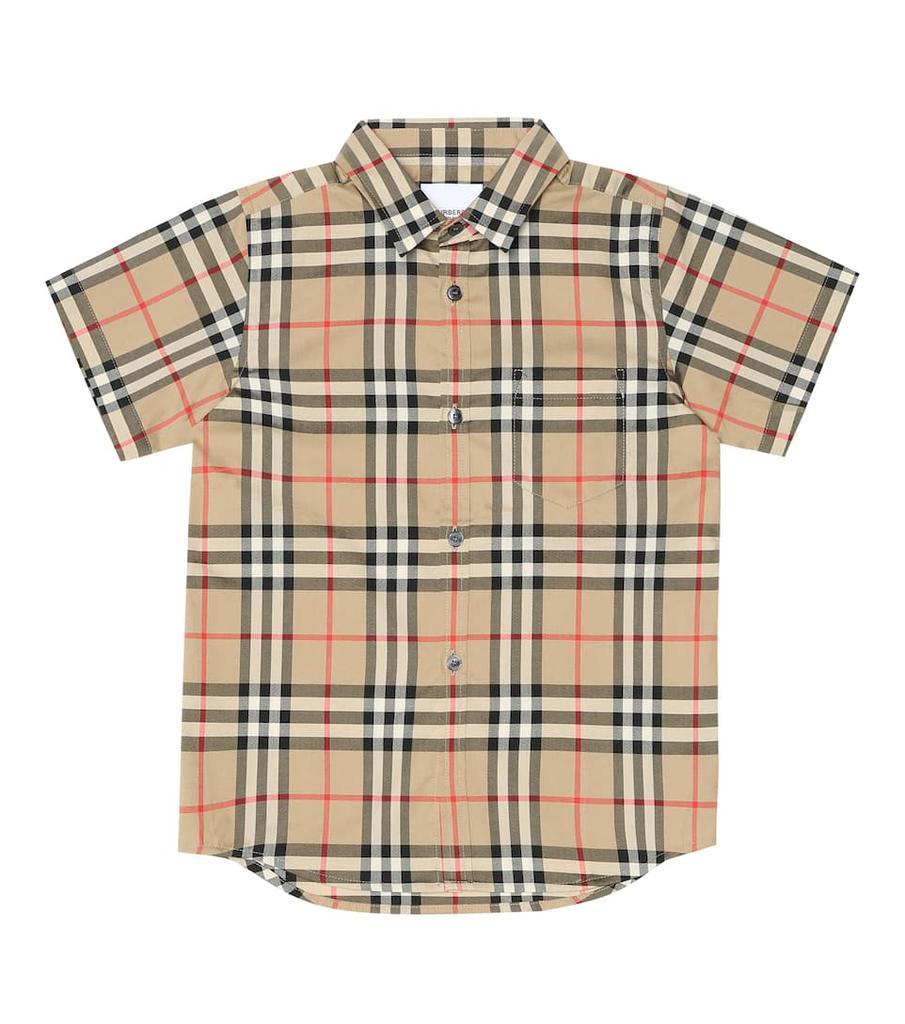 商品Burberry|Check棉质衬衫,价格¥1325,第1张图片