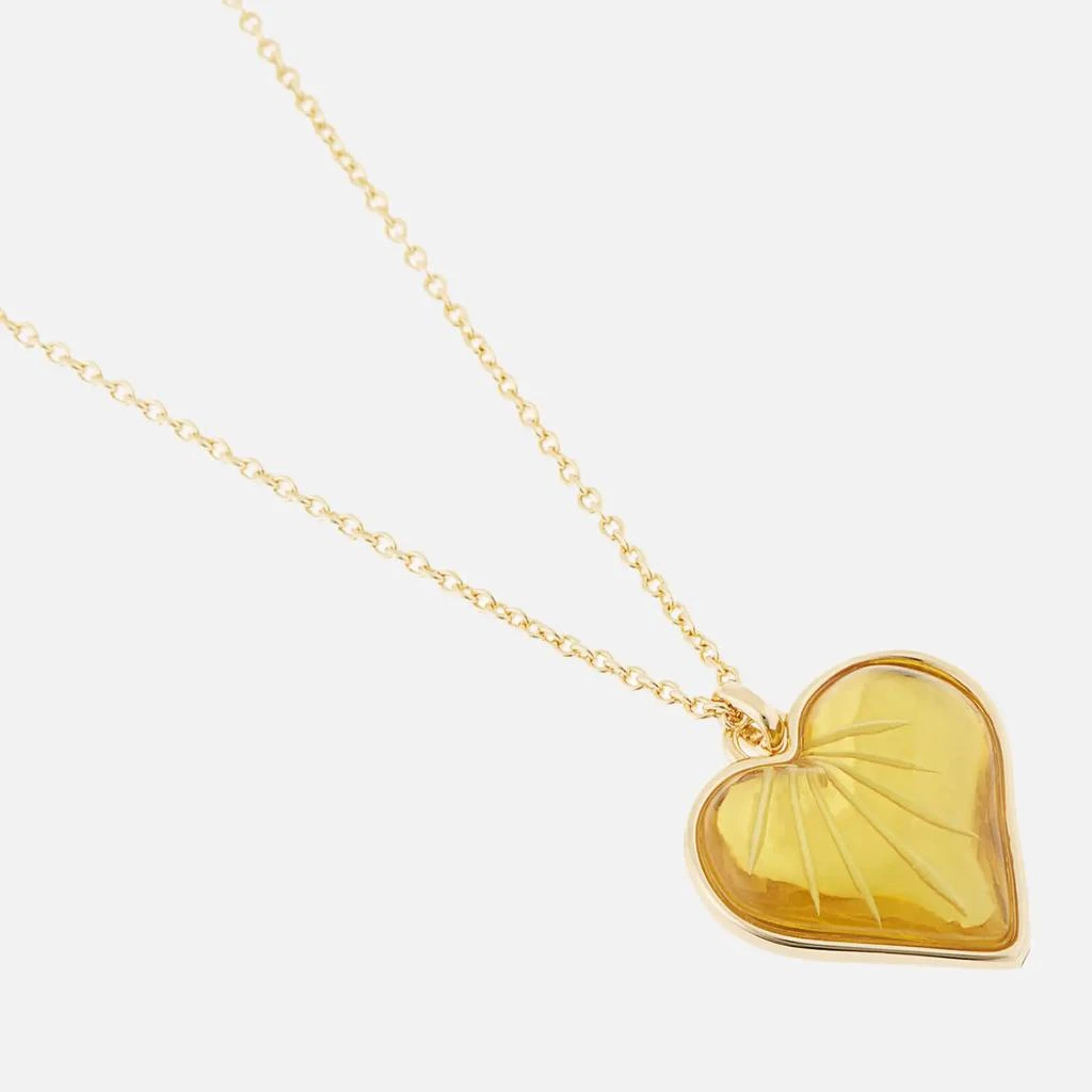 商品Coach|Coach Women's Heart Chain Necklace - Gold,价格¥283,第3张图片详细描述