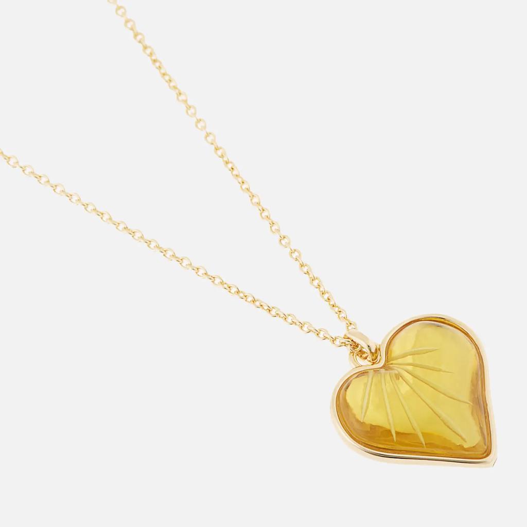 商品Coach|Coach Women's Heart Chain Necklace - Gold,价格¥335,第5张图片详细描述
