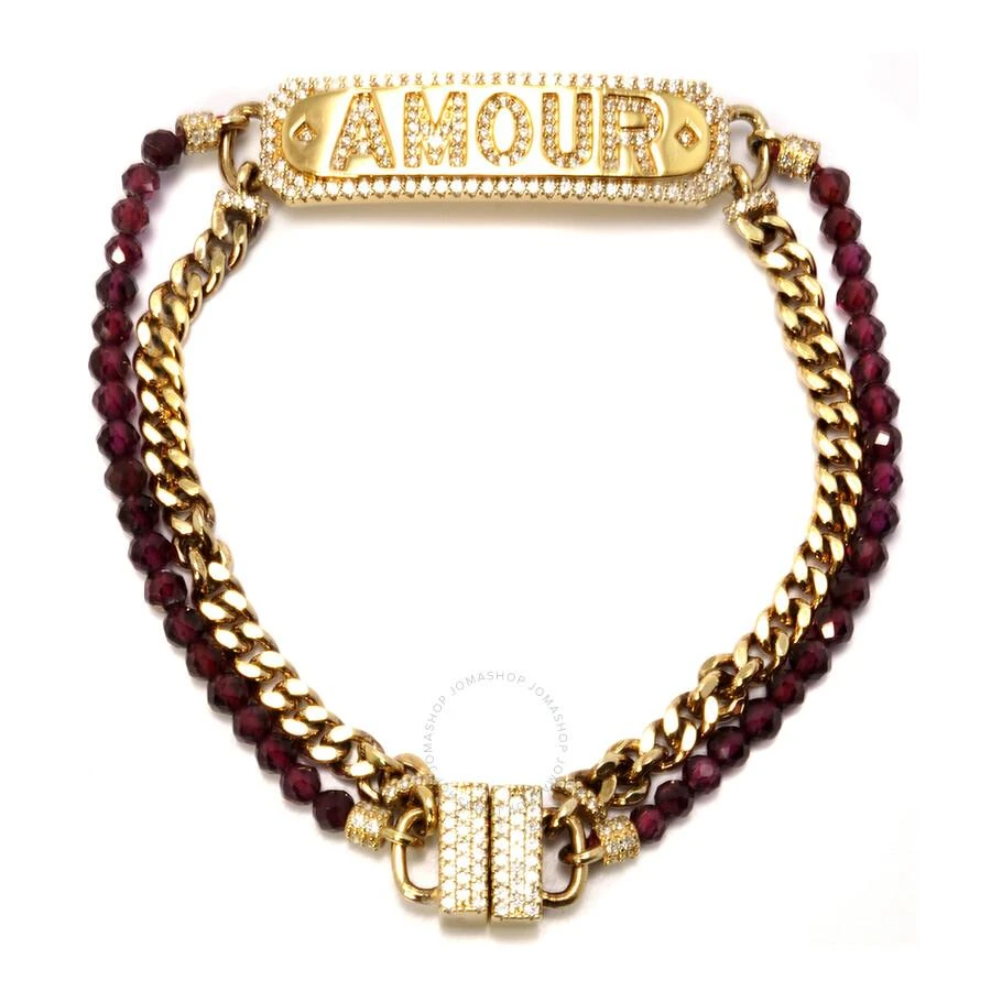 商品apm Monaco|Amour Chain And Bead Crystal Bracelet,价格¥769,第1张图片