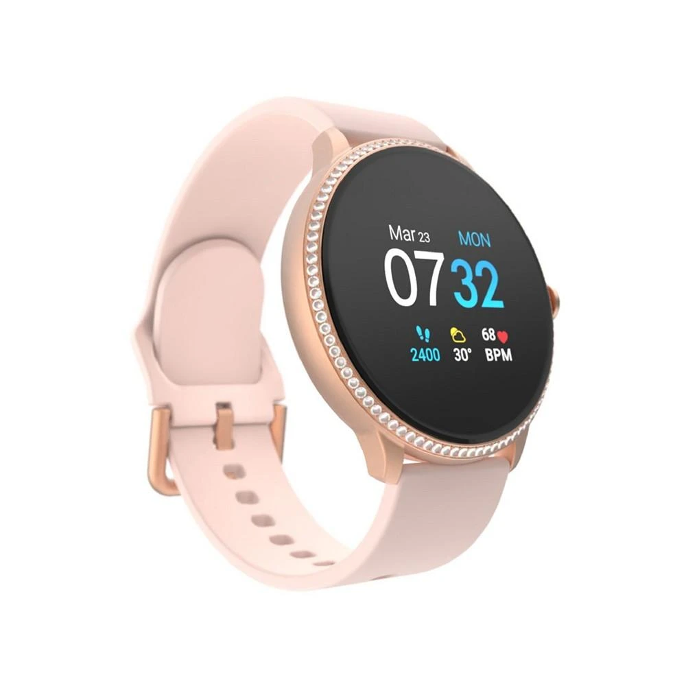 商品iTouch|Sport 3 Women's Special Edition Touchscreen Smartwatch: Rose Gold Crystal Case with Blush Strap 45mm,价格¥888,第1张图片