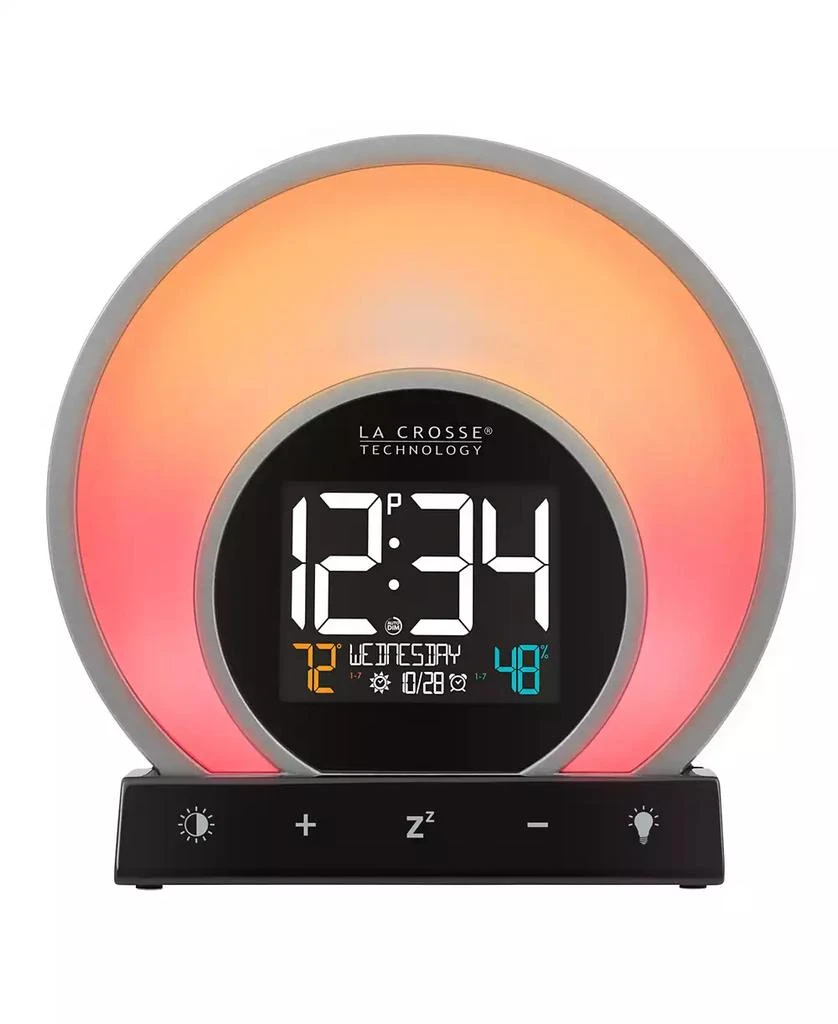 商品La Crosse Technology|Soluna C79141 Mood Light Alarm Clock with Temperature Humidity,价格¥501,第1张图片
