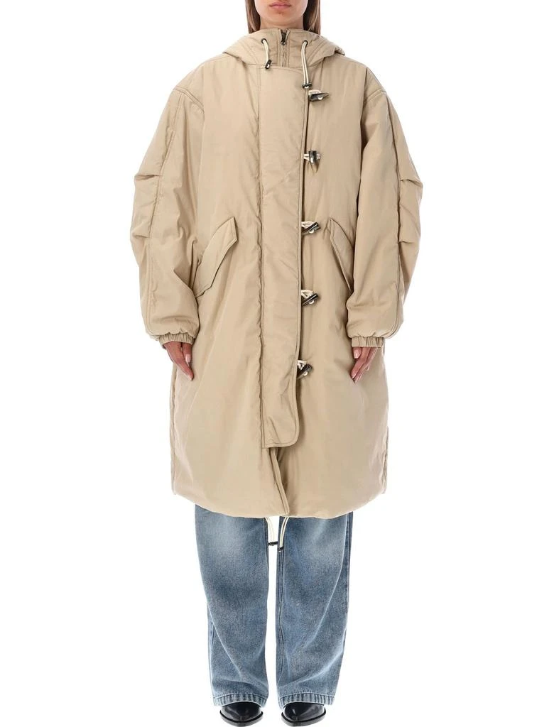 商品Isabel Marant Étoile|Isabel Marant Étoile Buttoned Hooded Parka,价格¥2545,第1张图片