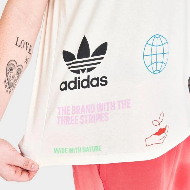 Men's adidas Originals Made With Nature Graphic Print Short-Sleeve T-Shirt 商品