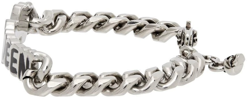 商品Alexander McQueen|Silver Graffiti Chain Bracelet,价格¥2261,第3张图片详细描述