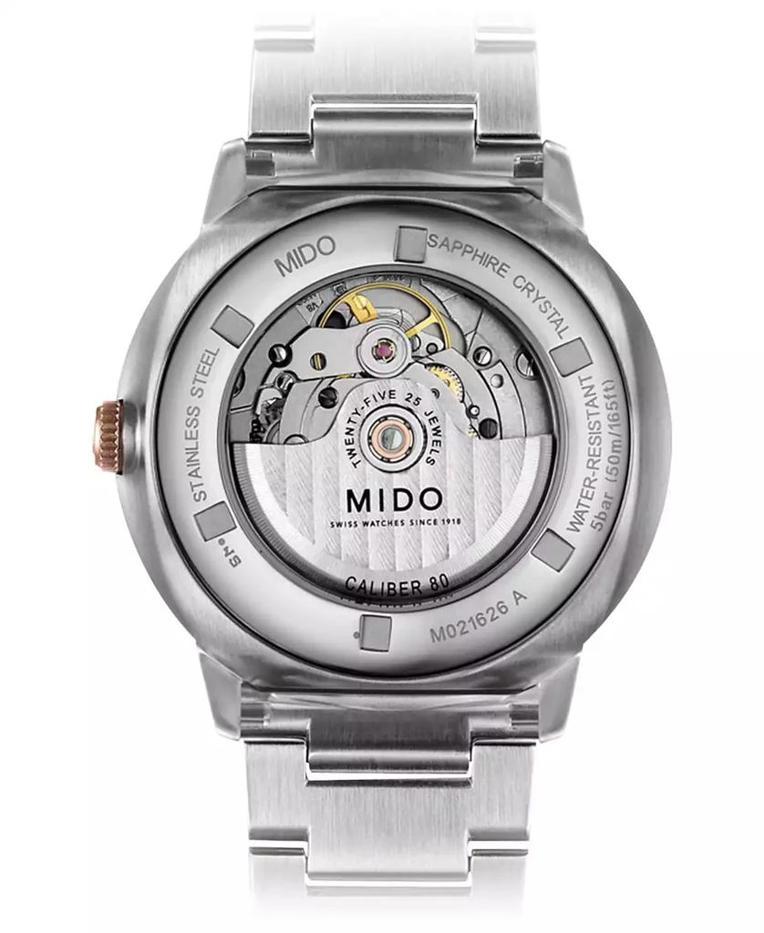 商品MIDO|Men's Swiss Automatic Commander Big Date Two Tone Stainless Steel Bracelet Watch 42mm,价格¥7440,第2张图片详细描述