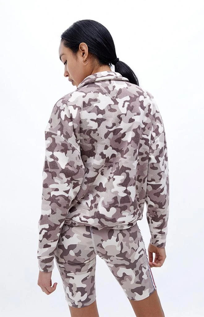 商品Tommy Hilfiger|Camouflage Fleece Half Zip Sweatshirt,价格¥131,第3张图片详细描述