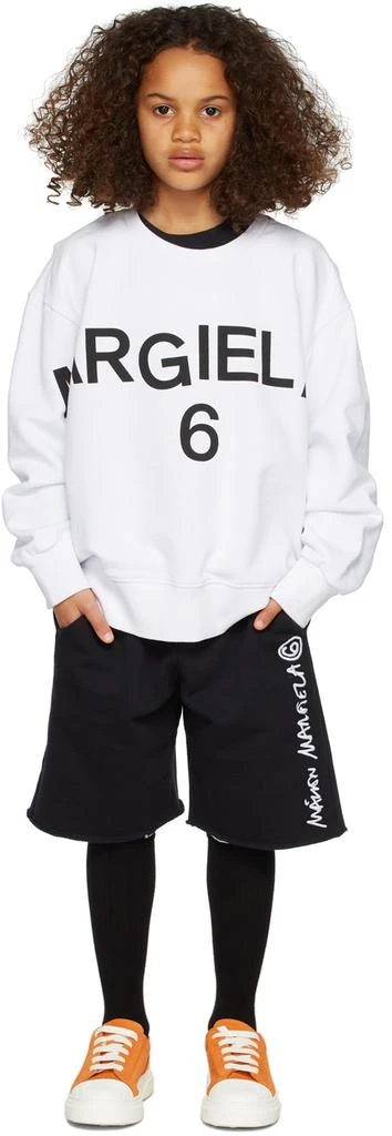 商品MAISON MARGIELA|Kids White Arm Logo Sweatshirt,价格¥421,第1张图片