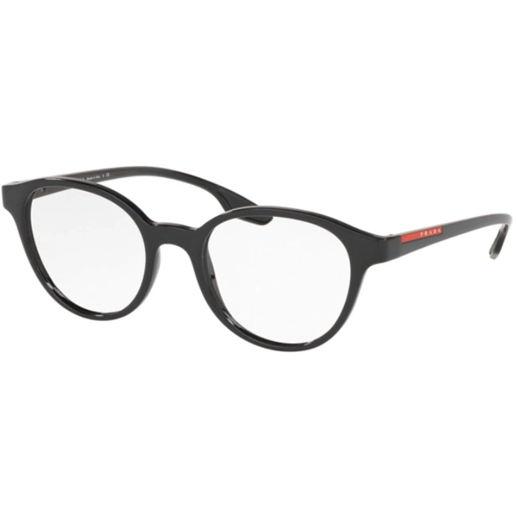 商品Prada|Prada Sport Men's Eyeglasses - Black Round Frame | PRADA SPORT 0PS 01MV 1AB1O150,价格¥591,第1张图片