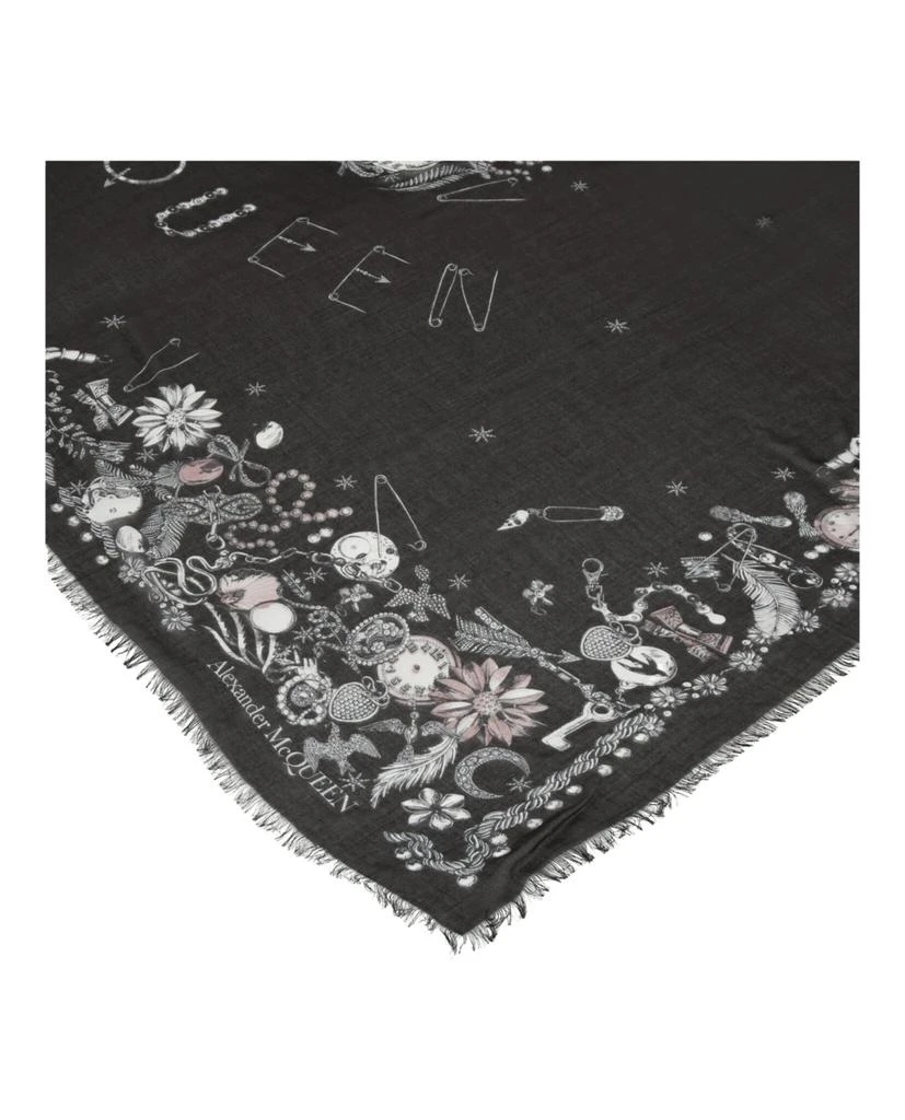 商品Alexander McQueen|Jewelled Skull Scarf,价格¥1505,第2张图片详细描述