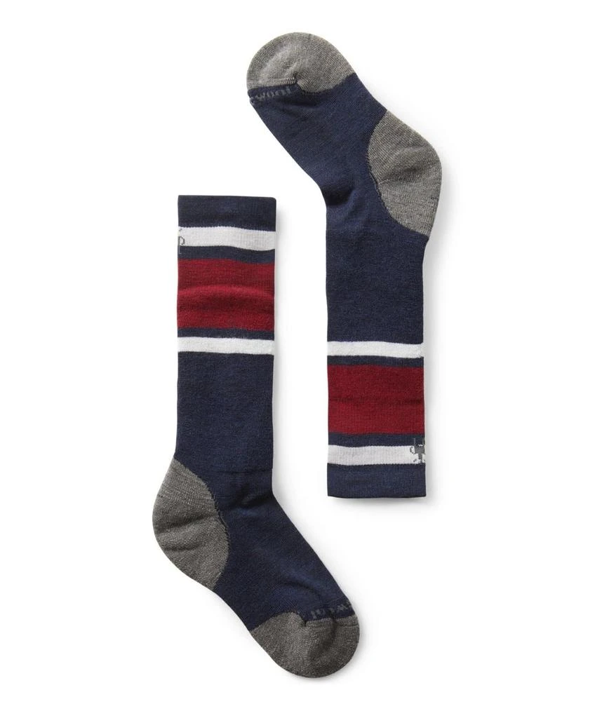 商品SmartWool|Wintersport Full Cushion Stripe Over-the-Calf Socks (Toddler/Little Kid/Big Kid),价格¥124,第1张图片详细描述