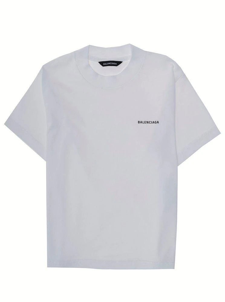 商品Balenciaga|Balenciaga Kids Logo Printed Crewneck T-Shirt,价格¥800,第1张图片