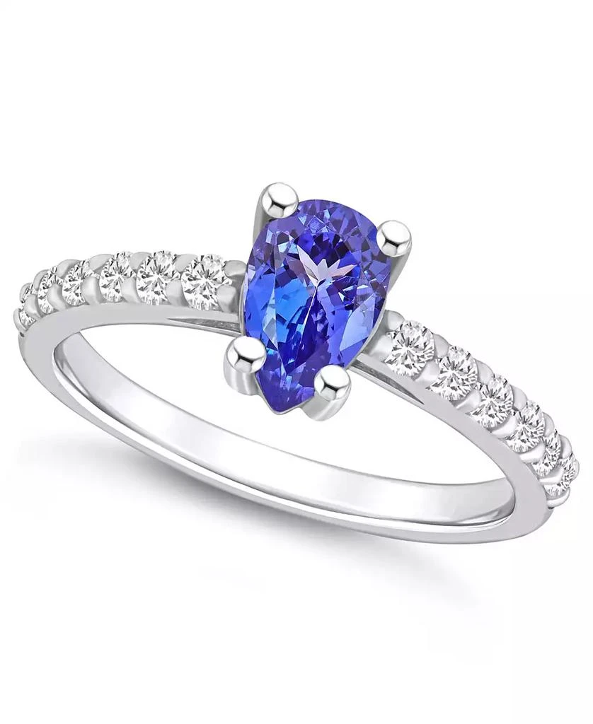 商品Macy's|Tanzanite (7/8 Ct. t.w.) and Diamond (1/3 Ct. t.w.) Ring,价格¥9923,第1张图片