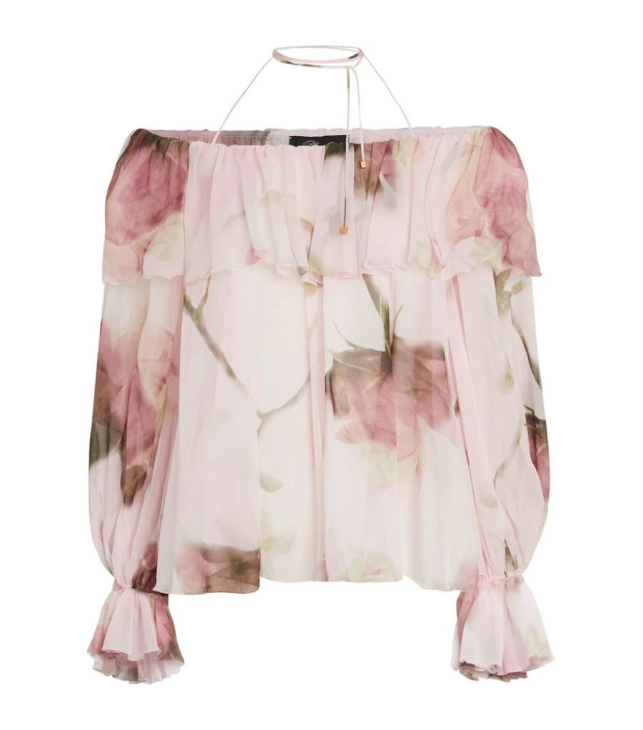 商品BLUMARINE|Silk Off-The-Shoulder Blouse,价格¥13480,第1张图片