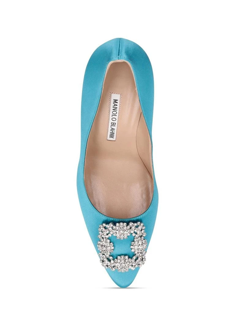 商品Manolo Blahnik|105mm Hangisi Satin Pumps,价格¥8531,第4张图片详细描述