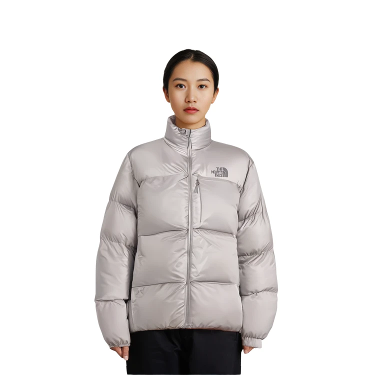 商品[国内直发] The North Face|[预售3天]北面 VERMONT ON-BALL JACKET 品牌Logo字母印花立领休闲面包棉服 男女同款 微卡其色,价格¥1527,第5张图片详细描述