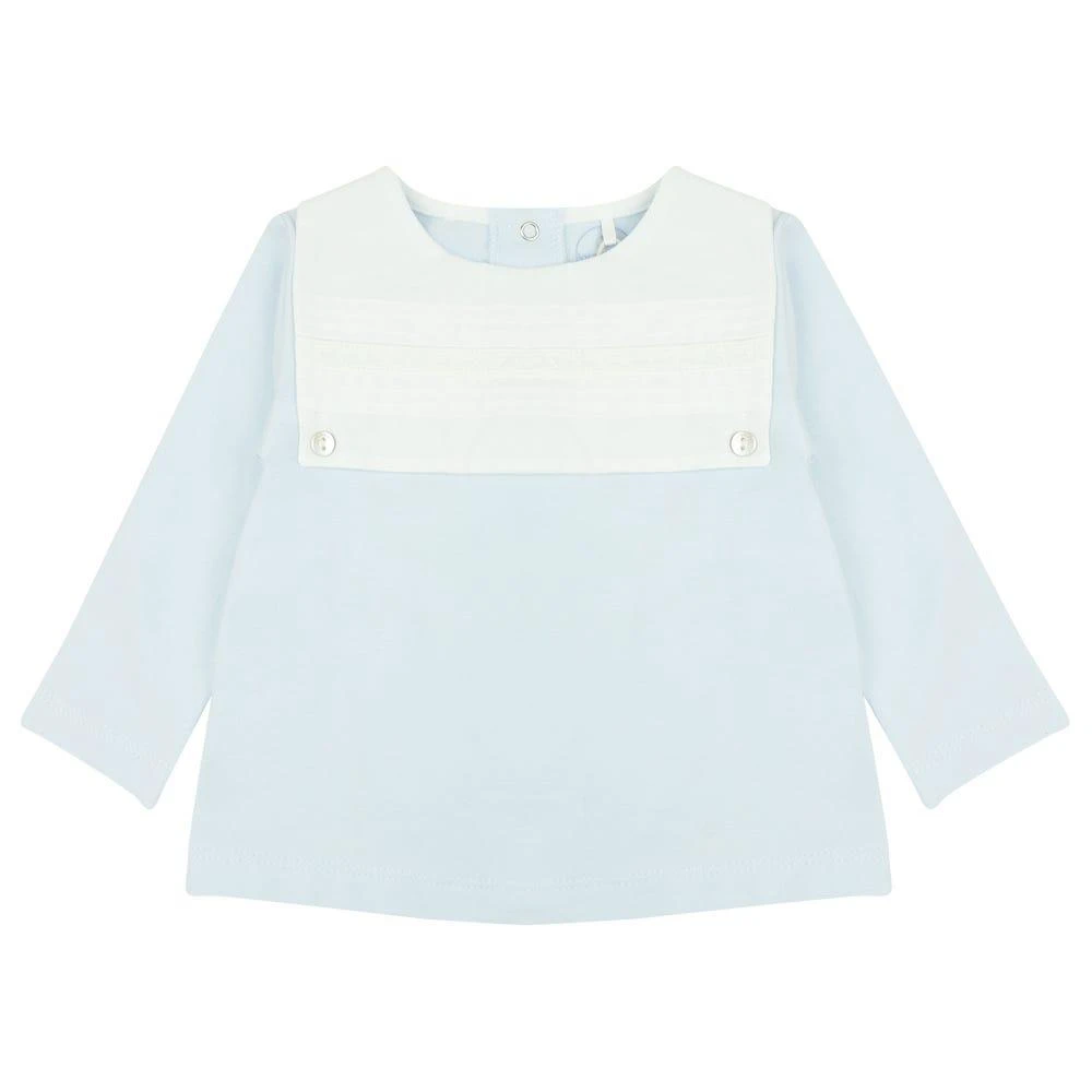 商品Laranjinha|Blue Poplin Bib 2 Piece Set,价格¥176,第2张图片详细描述