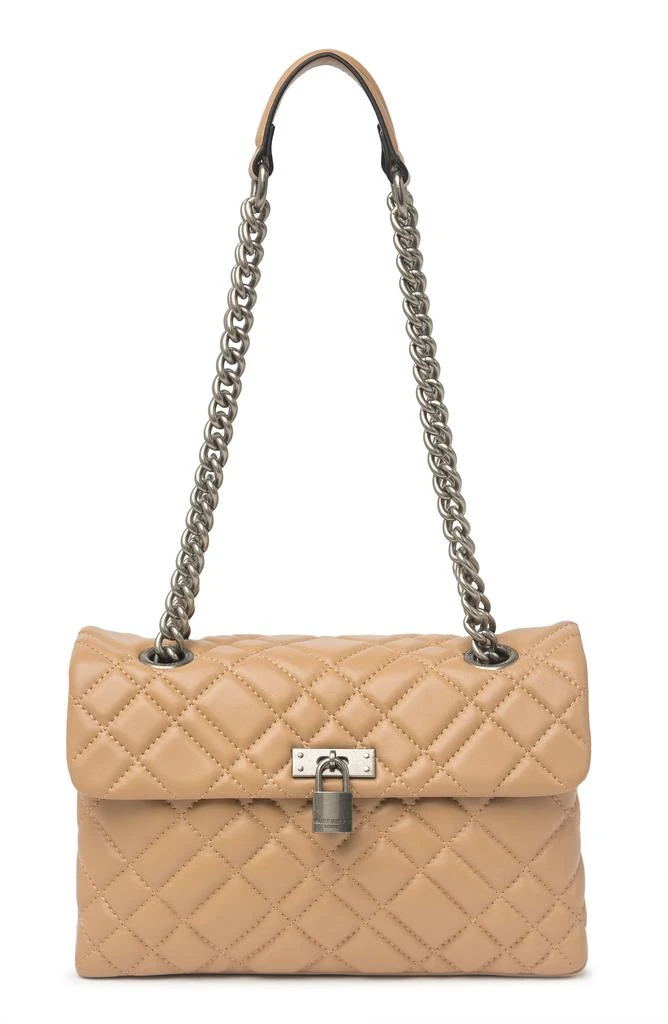 商品Kurt Geiger|Brixton Diamond Quilted Leather Pad Lock Shoulder Bag,价格¥817,第1张图片