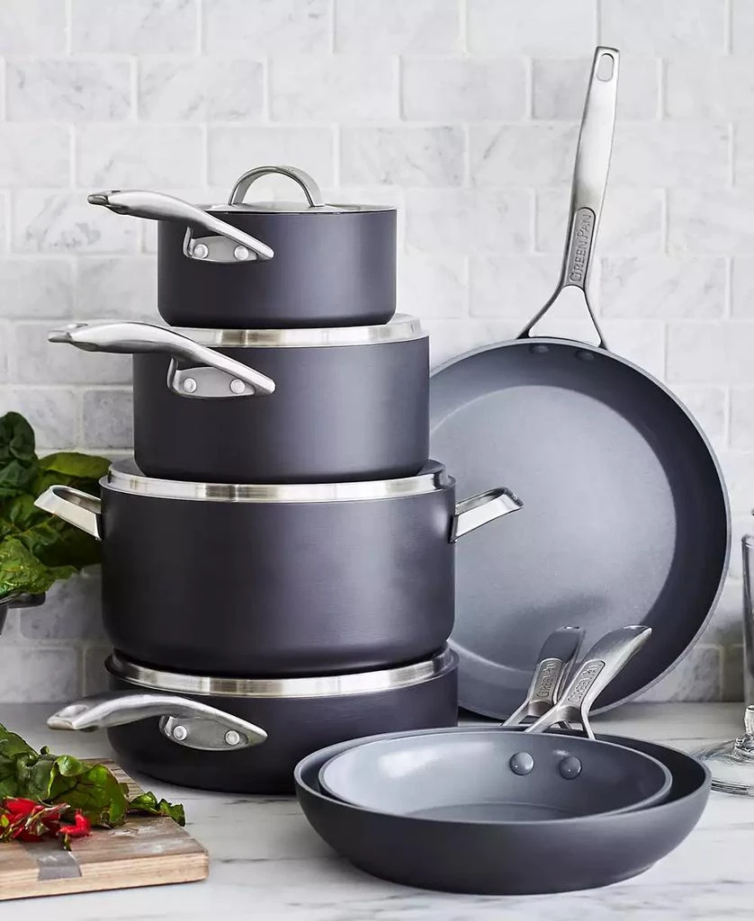 商品Greenpan|Paris Pro 11-Pc. Ceramic Non-Stick Cookware Set,价格¥3331,第4张图片详细描述