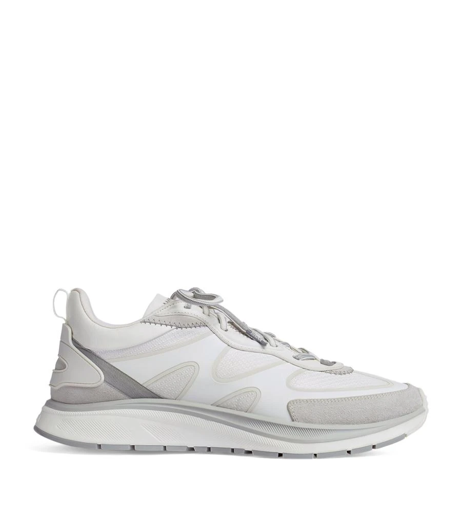 商品Zegna|Leather Lace-Up Sneakers,价格¥4994,第1张图片